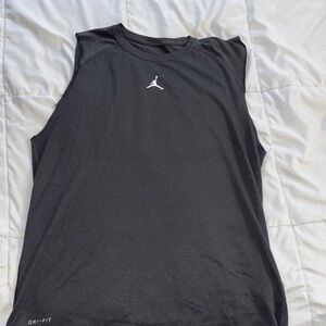 Jordan Black Dri-Fit Sleeveless Shirt
